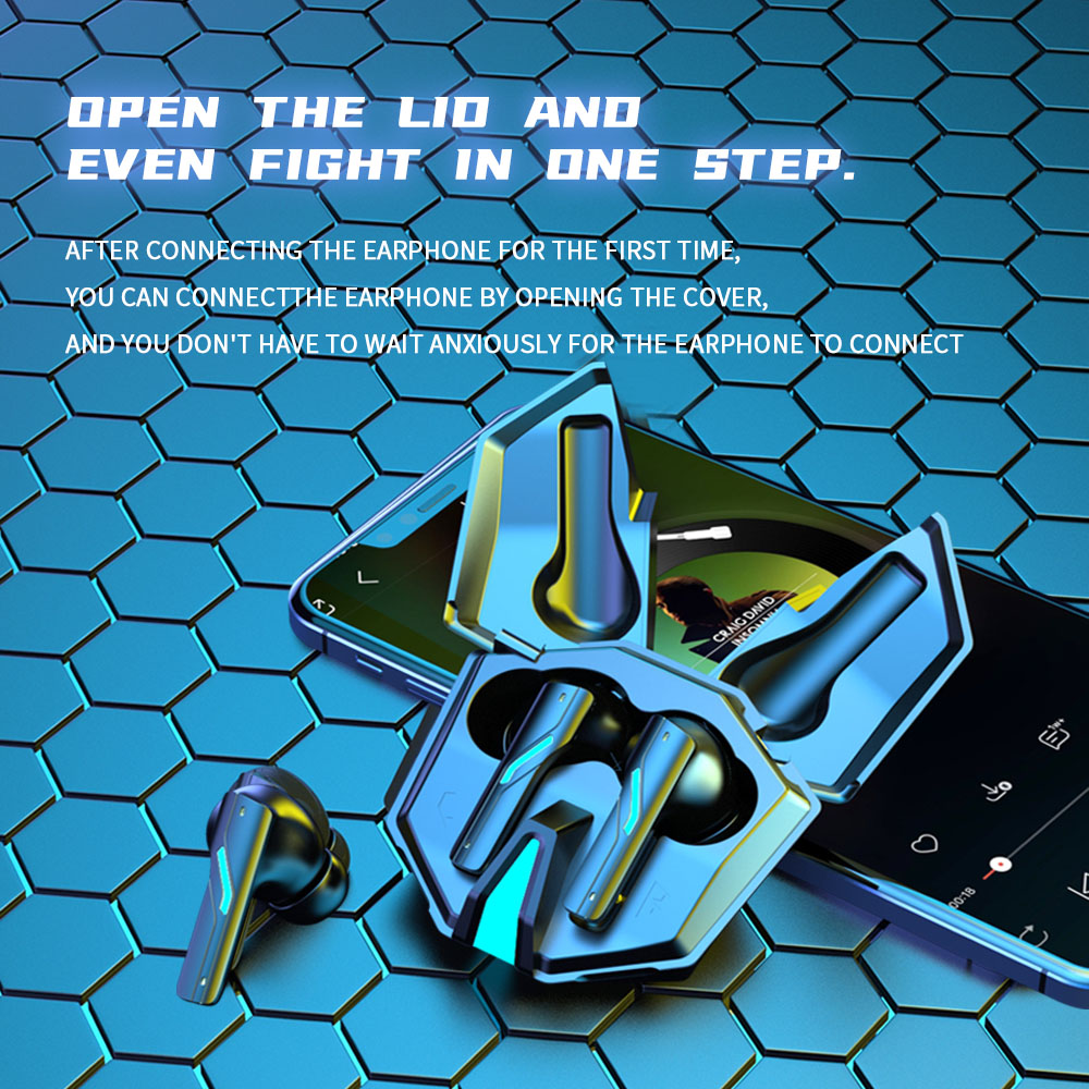 ANC noise cancelling gaming wireless earphones, dedicated to gaming, with seamless latency, for gaming