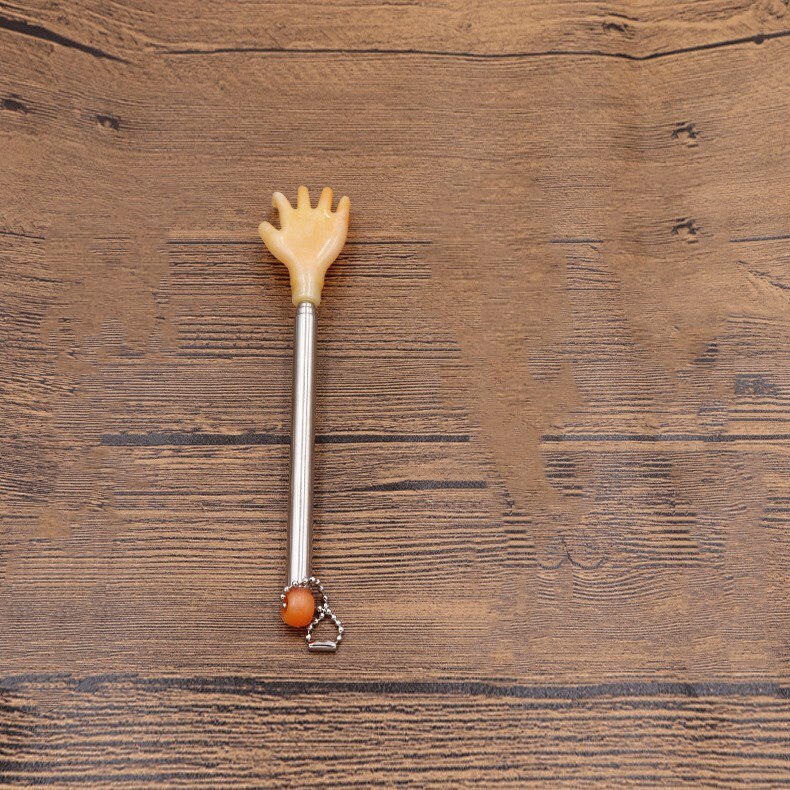 Scratcher Tickle Itch Telescopic Anti Massage Stick for Steel Back Adjustable Scratching Extendable Massage Tool Health Care: Yellow