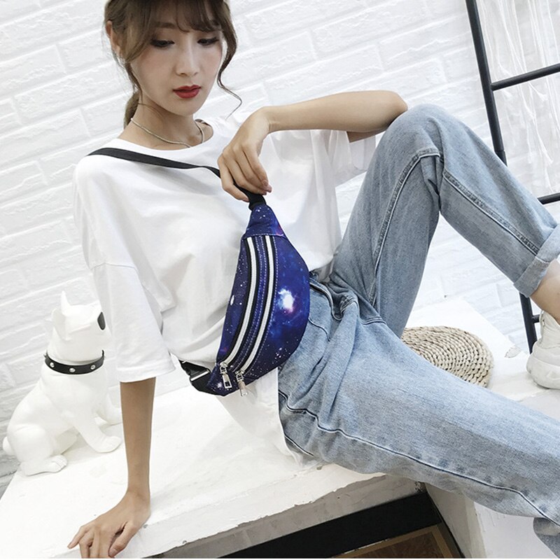 Riñonera tipo bandolera con de plátano para hombre y mujer, bolso para la cadera, bolsillo para teléfono, para Festival,