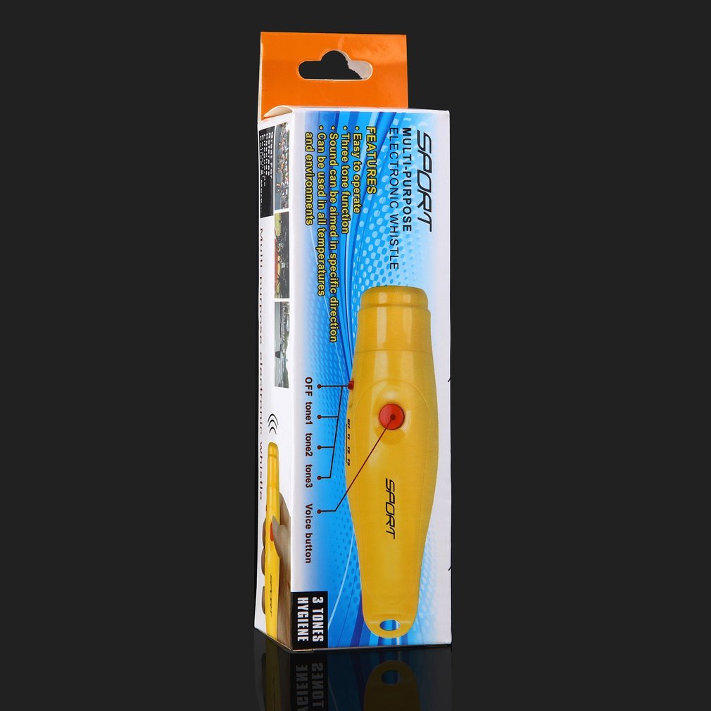 OUTAD, silbato electrónico de plástico para árbitro, silbato deportivo portátil para correr, fútbol, baloncesto, juegos de fútbol
