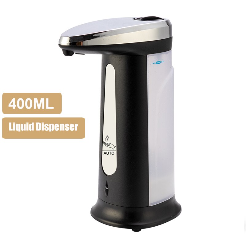 Intelligente Automatische Zeep Schuim Dispenser Hand Wasmachine Voor Keuken Badkamer Slimme Vloeibare Dispenser 350Ml: Liquid-black