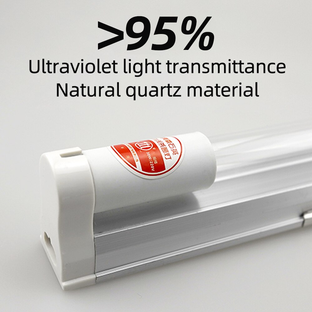 G13 High Ozone Quartz Ultraviolet Lamp Tube 8W 10W 15W UVC Disinfection Light Tube Ozone UV Sterilizing Lamp Tube for Laboratory