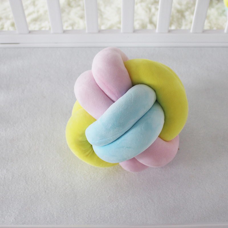 Newborn Baby Room Cushion Pillow Knot Pillow Cuddle Pillows Accessories Kids Room Washable YBD007
