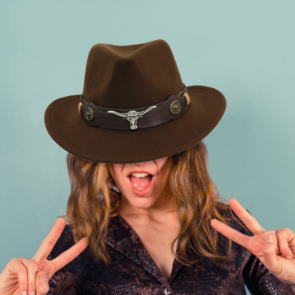 Western Панамы Men & Women's Woven Cowboy Hat Classic Cattleman Outdoor Hat Ethnic Style Cowboy Hats Chapeau #YJ