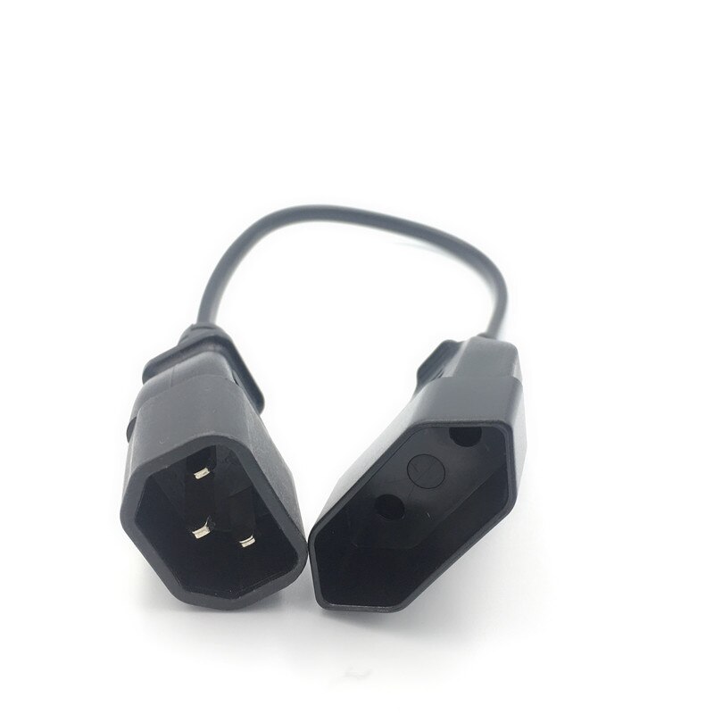 Euro Outlet Socket Netsnoer, IEC 320 C14 Mannelijke naar Schuko CEE7/16 2Pin Vrouwelijke Socket Power Kabel Voor UPS PDU, HET apparatuur