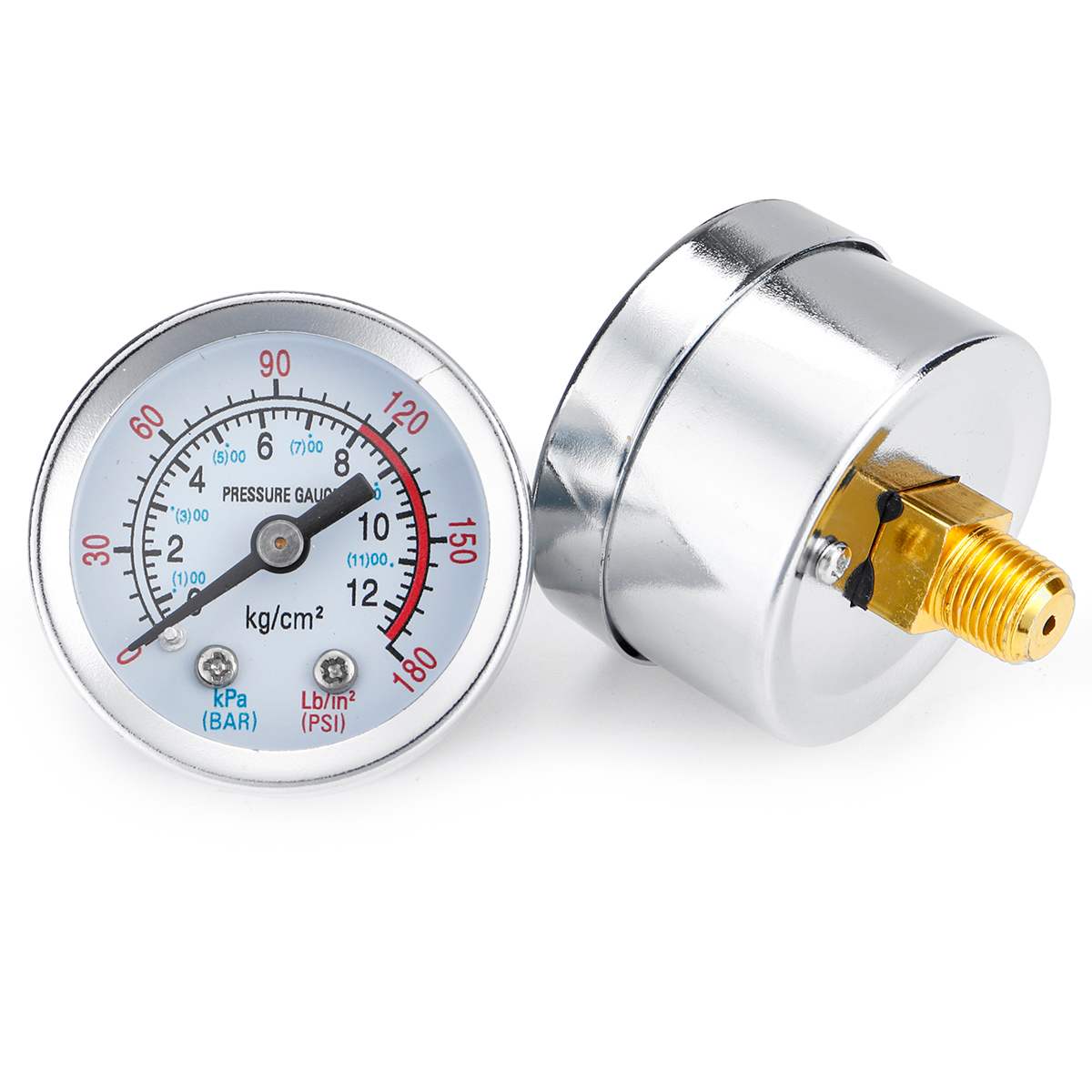 220V Air Compressor Pressure Switch Valve Pump Aluminium Alloy Control Valve Manifold Relief Regulator with Gauge 0-180 Psi