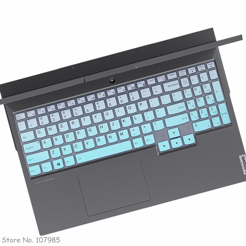 Housse de protection en Silicone pour clavier d&#39;ordinateur portable, 17.3 pouces, pour Lenovo Legion 5 17arh05h 17ach6h 17imh05 17 imh 17arh 17: GradualSkyblue