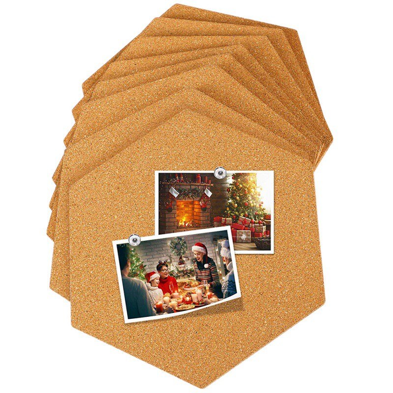 Cork Board 14*14cm Cork Stick Bulletin Memo Pin Board Photos Message Boards Wall Prikbord Bacheca Sughero