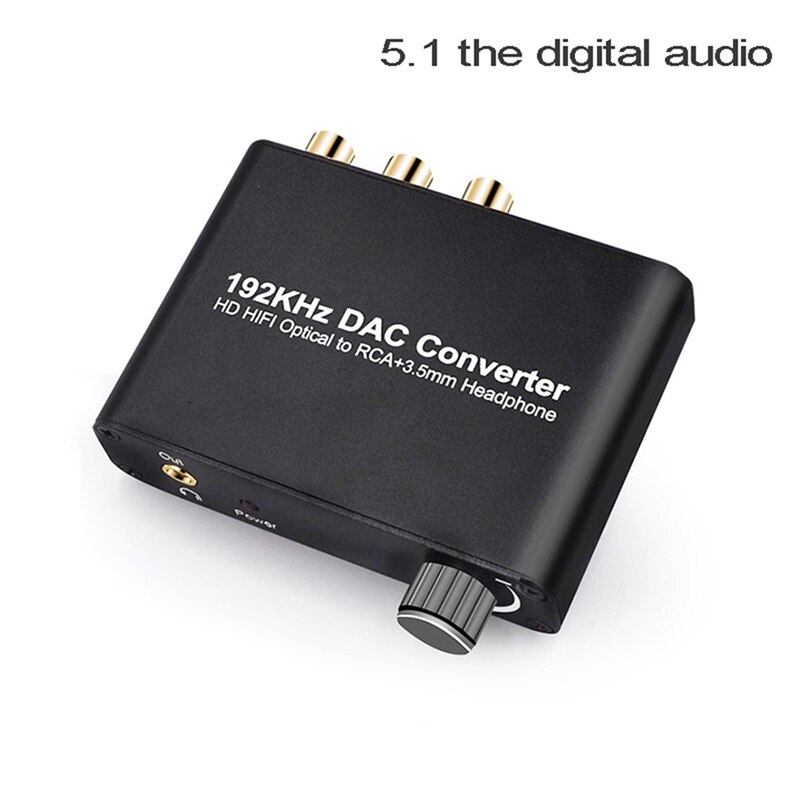 Digital to Analog Audio Converter Dolby Ac-3/Dts Coaxial Channel Support Lpcm/Pcm/Raw Input 2.0 Audio Output for Home