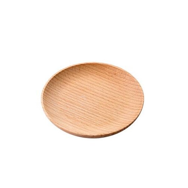 Oyourlife japanse stijl snackborden natuurlijke houten fruit dessert ontbijtborden huishoudelijke decoratie servies: 12cm