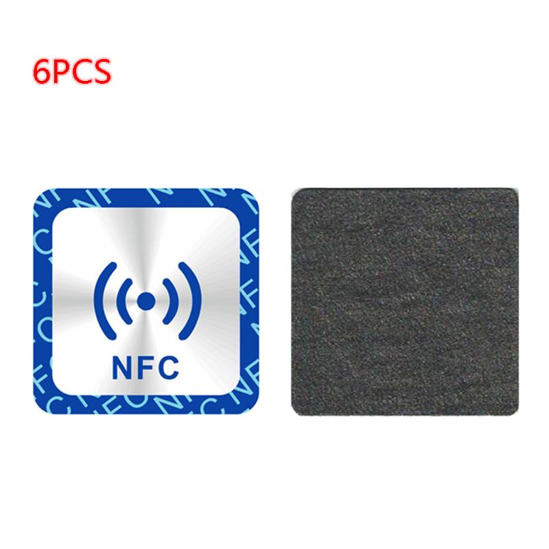 6PCS Universal NFC Ntag213 Tag Anti Metal Sticker NTAG 213 Metallic Badges Label G92E: 1