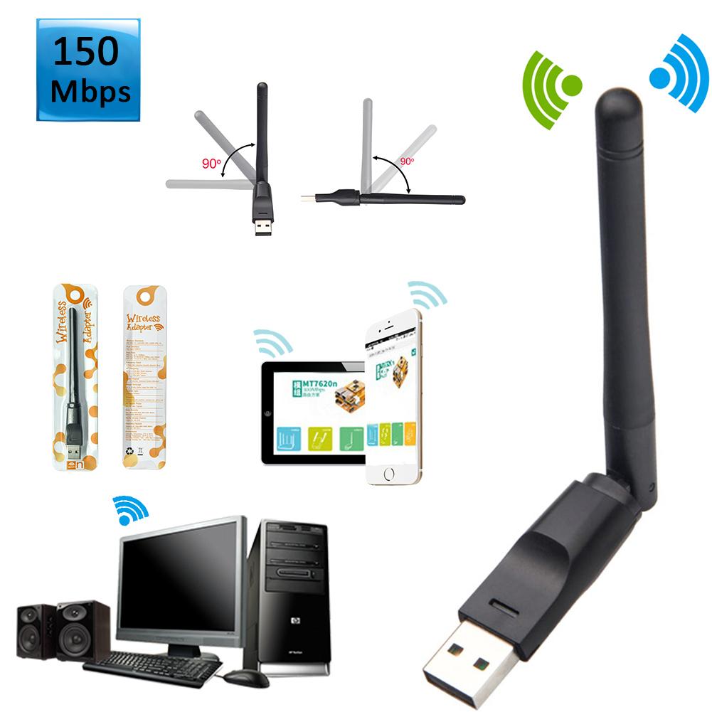 150Mbps USB hoch gewinnen WiFi kabellos Adapter mit Antenne für 0/8/7/XP/Aussicht Mac OS