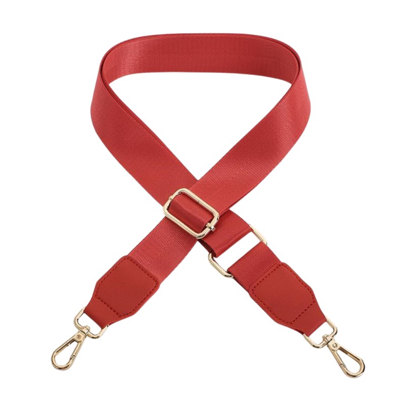 Cinturón ajustable para bolso cruzado, correa de hombro de poliéster tejido, Asa Simple de Color sólido