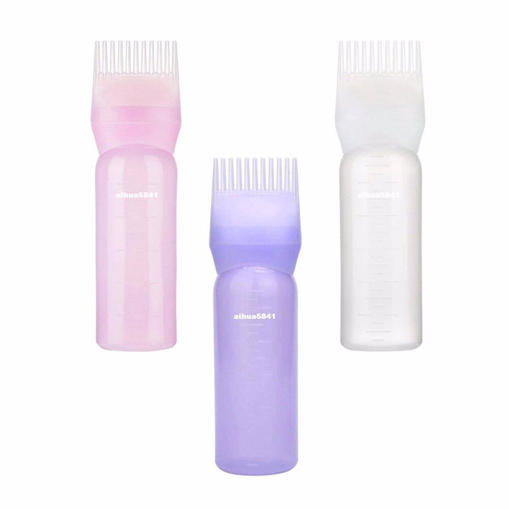 120ml Pro Salon Hair Care Cleaning Empty Bottles Shampoo Applicator Dispenser Dry Washing Pot Styling Tools Applicator Bottles