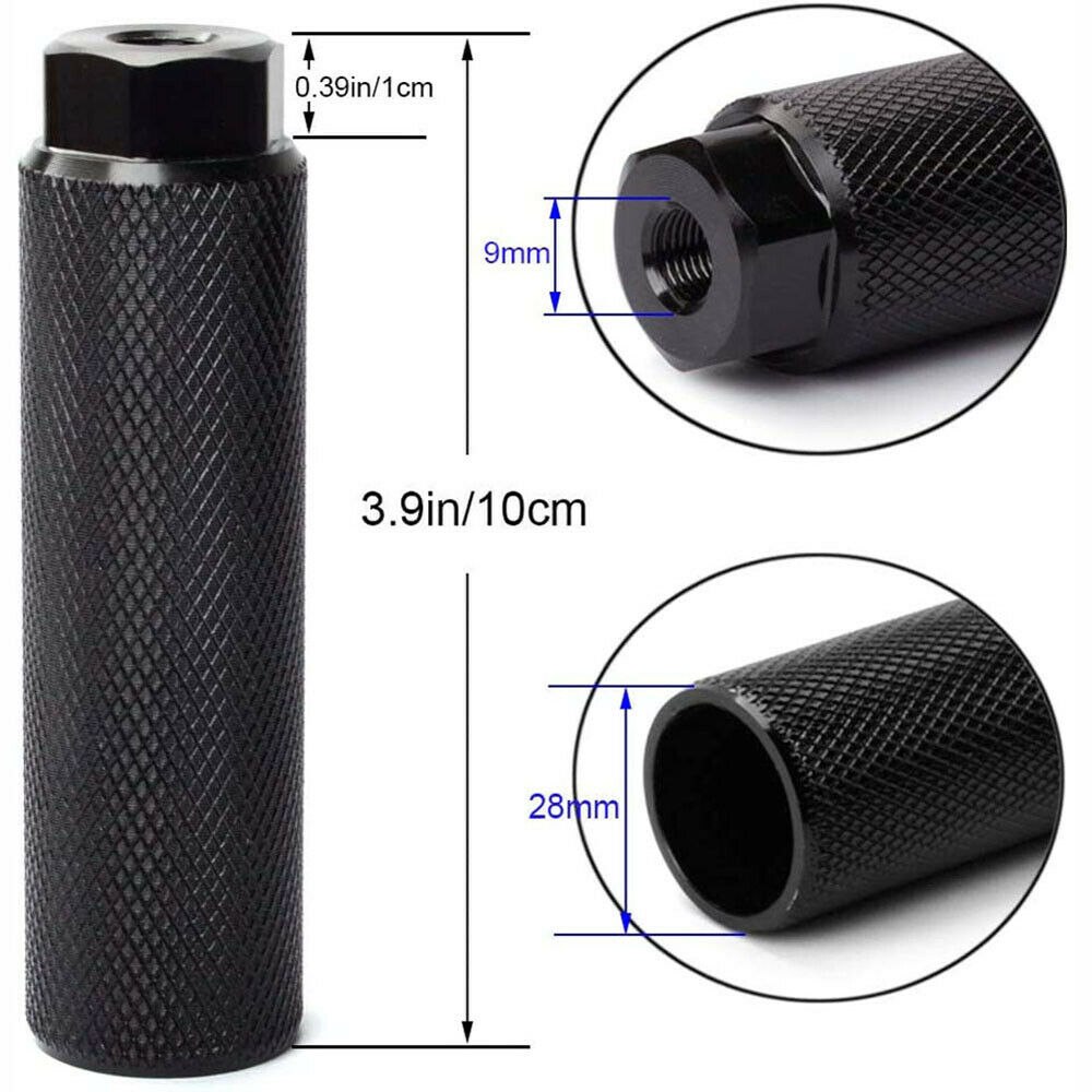 Pedales de aluminio para bicicleta de montaña, de eje delantero y trasero, palanca de reposapiés BMX, cilindro, lanzador de cohete, accesorios para bicicleta