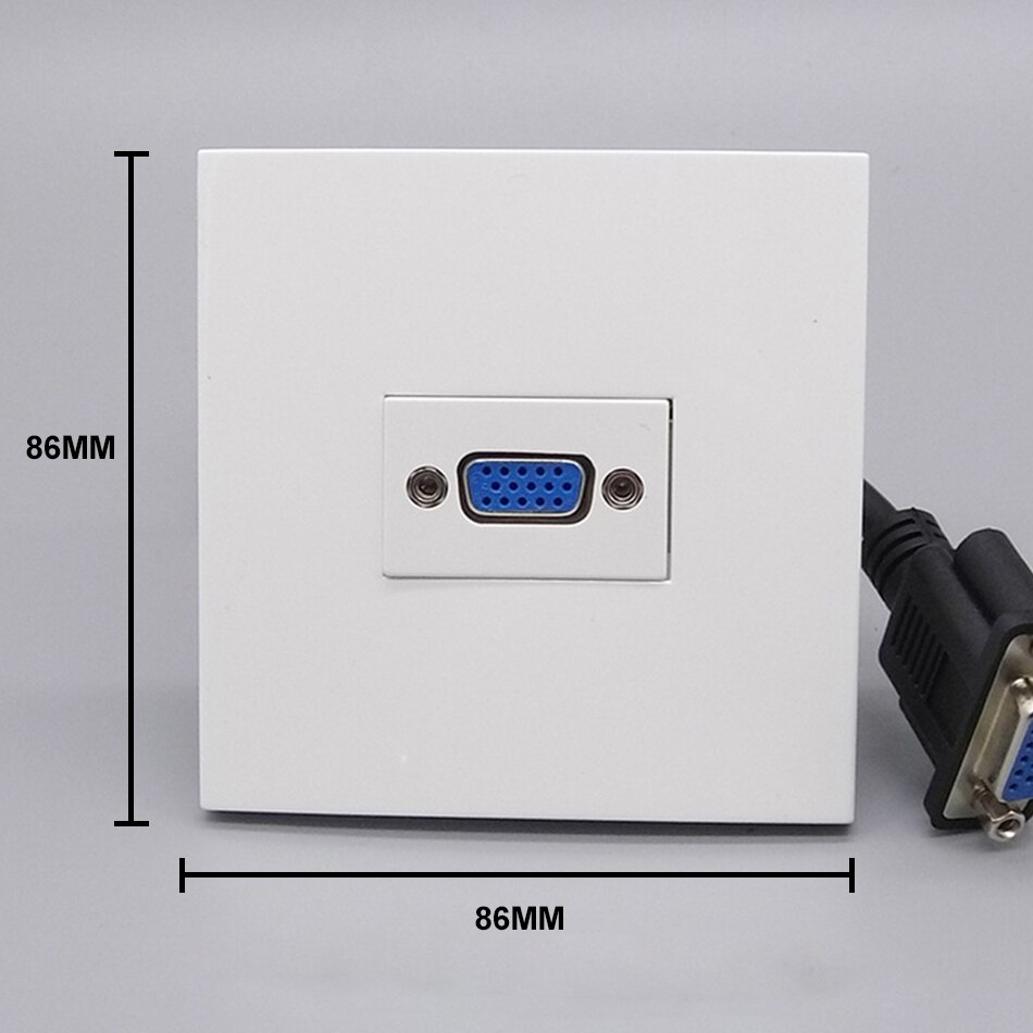 Lassen Gratis Standaard Auido Panel Muur Vga Socket Model 86 Multifunctionele Socket Multimedia Informatie Voor Achtergrond Muziek