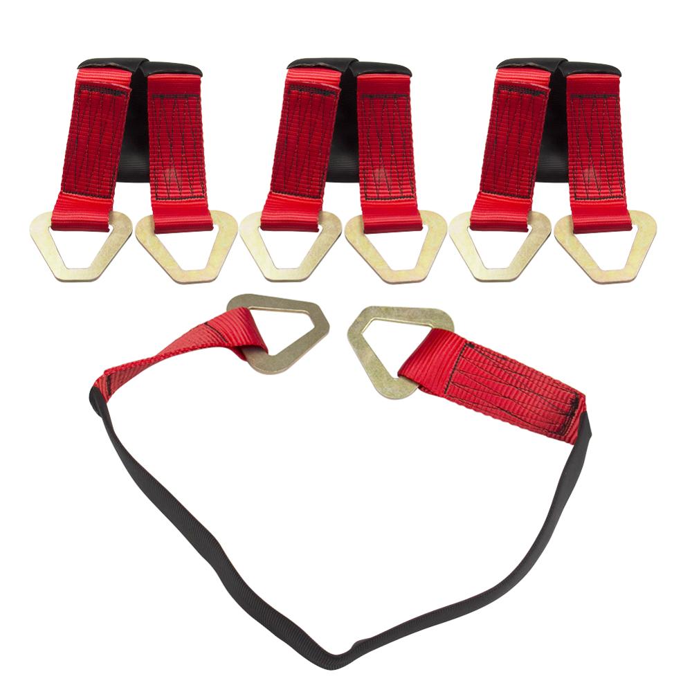 4 Pack HD 2" Wide X 36" Long Axle Straps Race Car Carrier Hauler Trailer Tow Truck Wheel Tie Down