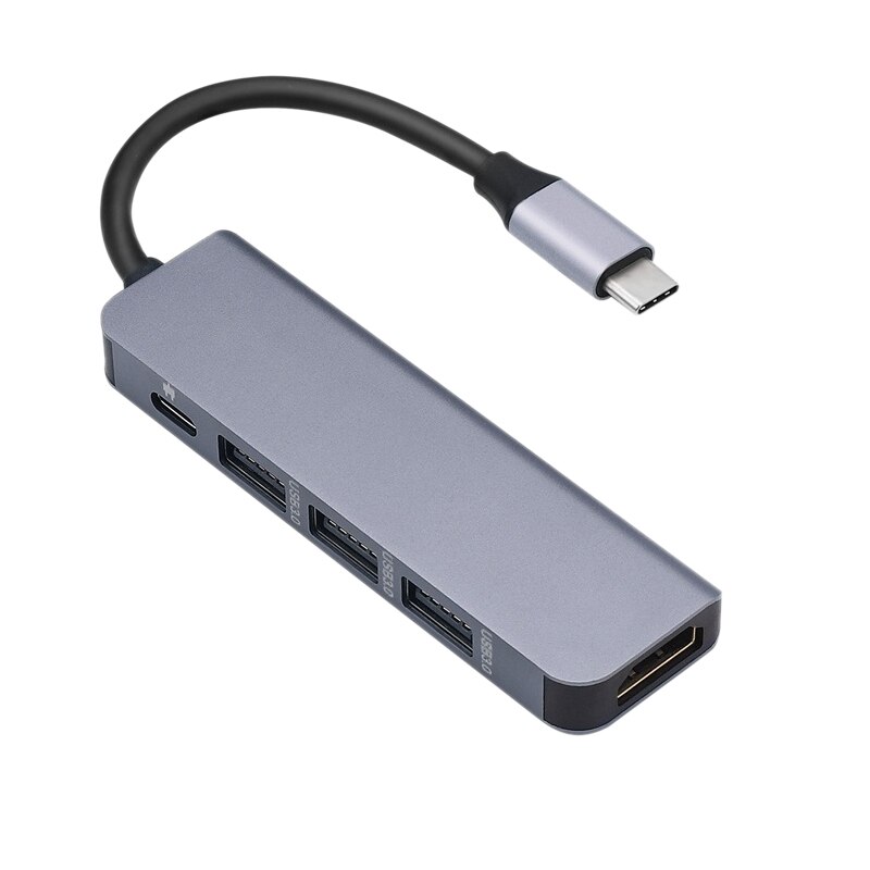 Typt-C di Tipo C Hub USB C USB3.1 Hub con HDMI 5 in 1 Combo Hub con 2 USB3.0 porte SD lettore di Schede di TF USB Adapater