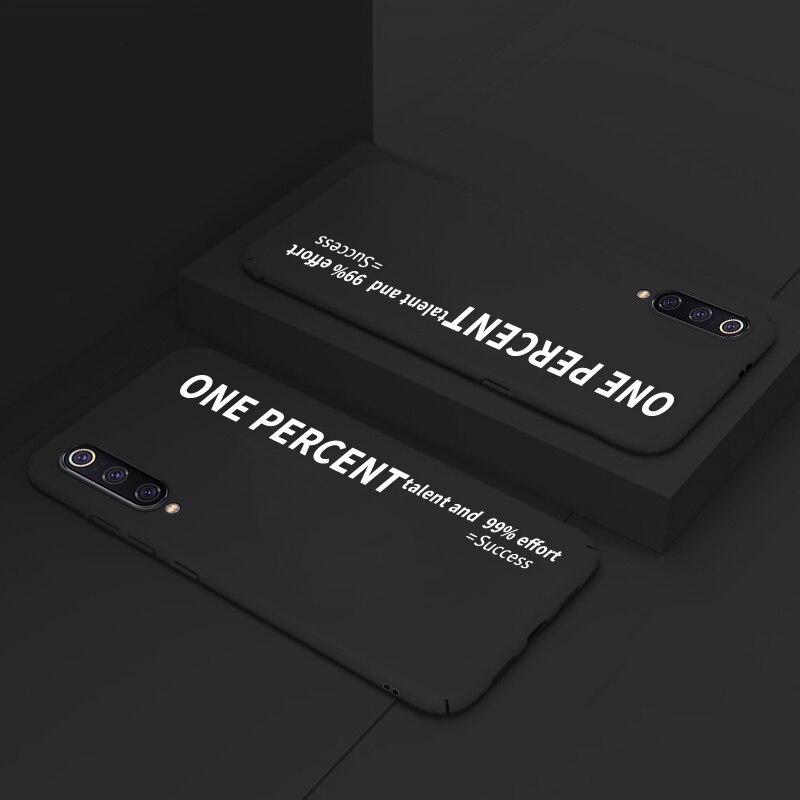 Funda delgada mate con letra de color caramelo ADKO para Xiaomi mi 9 funda dura para teléfono mi 9 para Xiaomi mi 9 se: For Xiaomi Mi 9 se / Black A