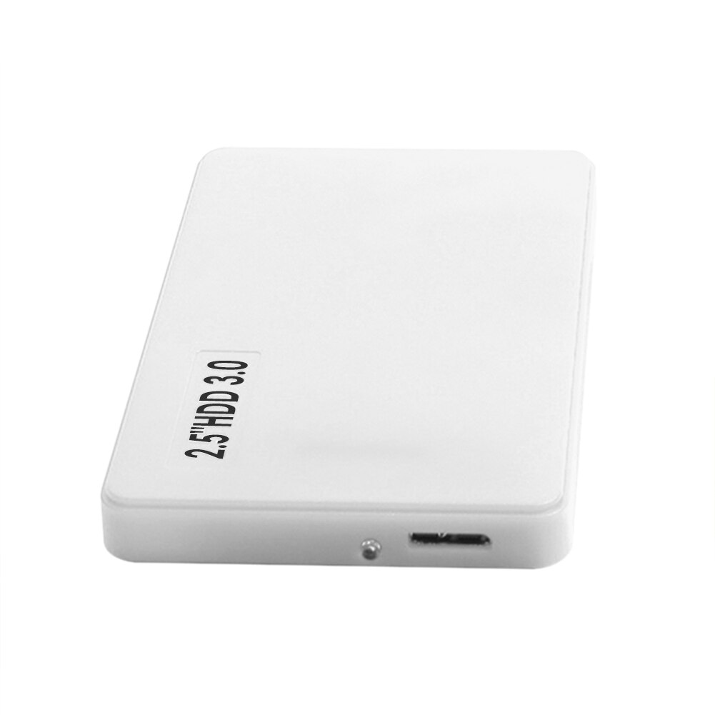 Boîtier pour disque dur externe usb 3.0, 2.5 disques durs sata et ssd, supportant 8tb 6 /s pour ordinateur de jeu, ordinateur portable, ordinateur de bureau, accessoires: Blanc