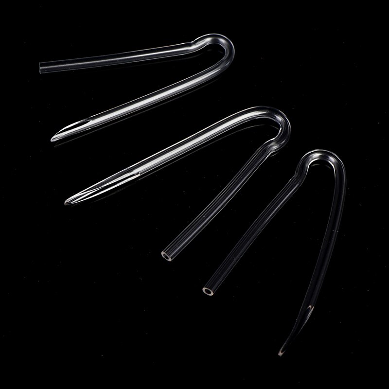 5pcs R Shape Transparent PVC BTE Hearing Aids Clear Earmolds Tubes Bent Tubing