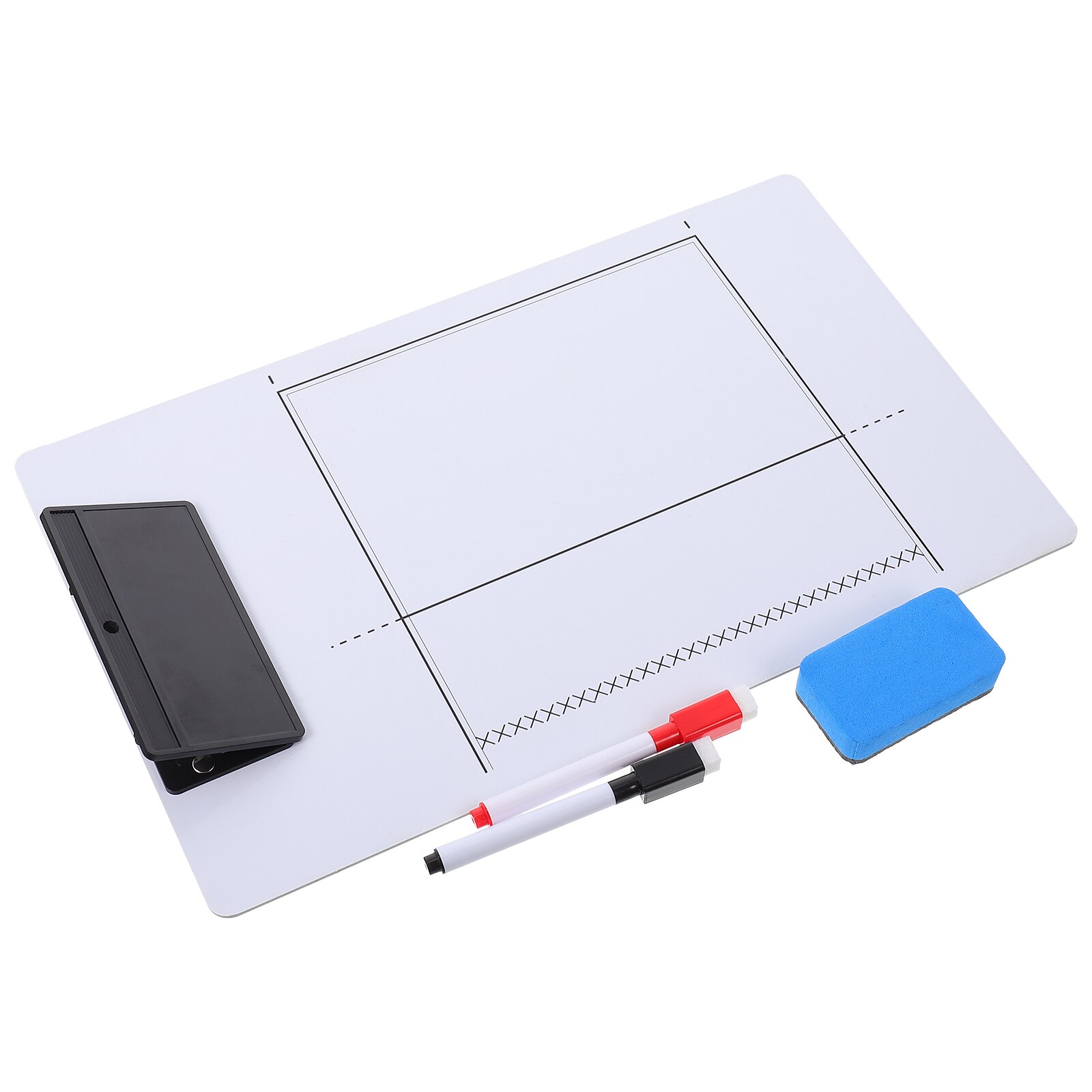 1 set of volleyball game coaching board competition tactics board (white)