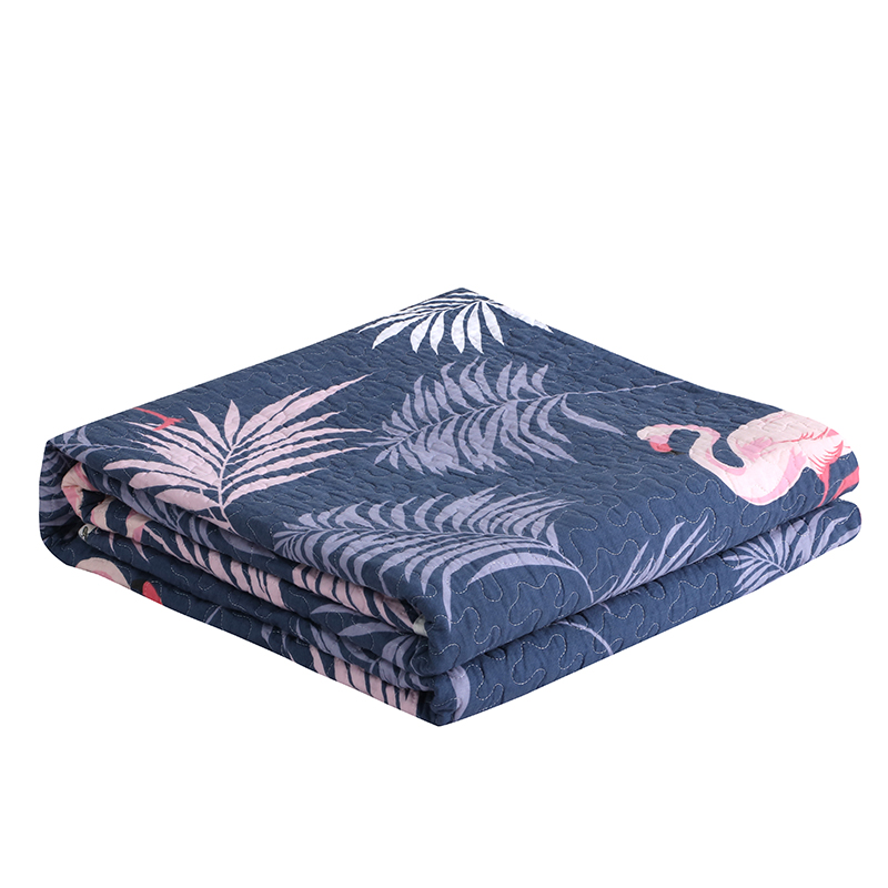 Tegneserie sommer dobbelt etterslep vattert tynn dyne quilt sengeteppe kaster teppe quilting tepper rutete bomull 1pc# sw