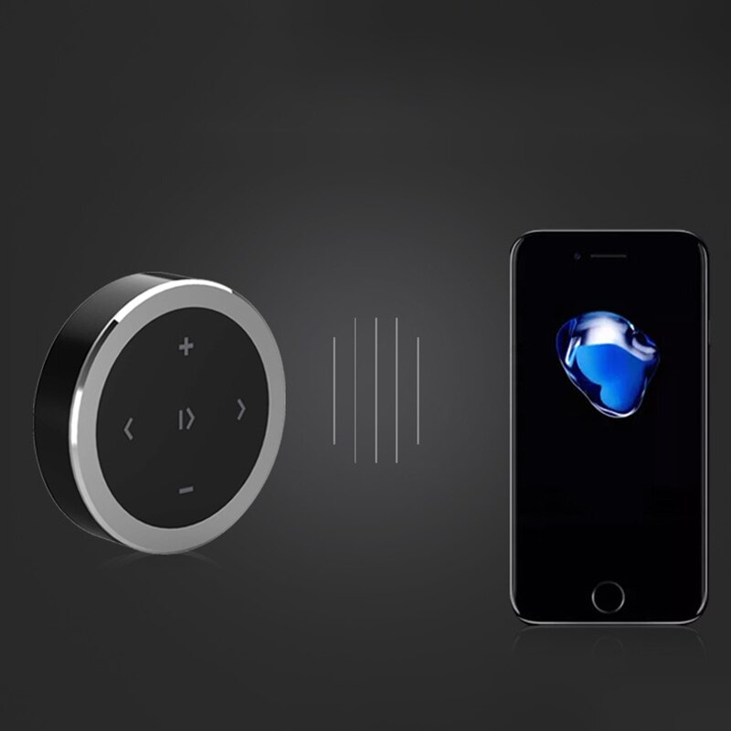 Draadloze Bluetooth Afstandsbediening Auto Stuurwiel Motorcycle Fietsstuur Media Knop Voor Ios Android Telefoon Auto Kit