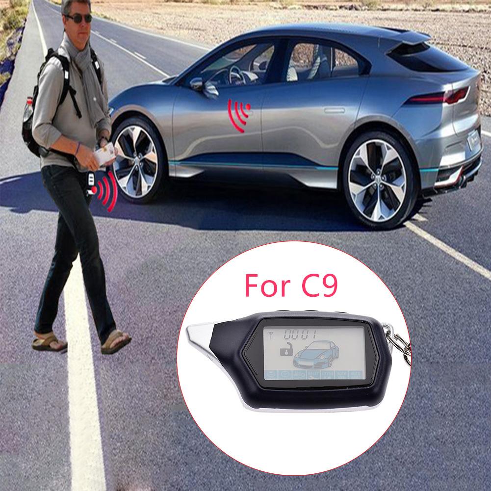 Smart Key Engine Start Stop 2 Way Car Alarm System Remote Control For StarLine C9 Starline B9 Keyless Entry System
