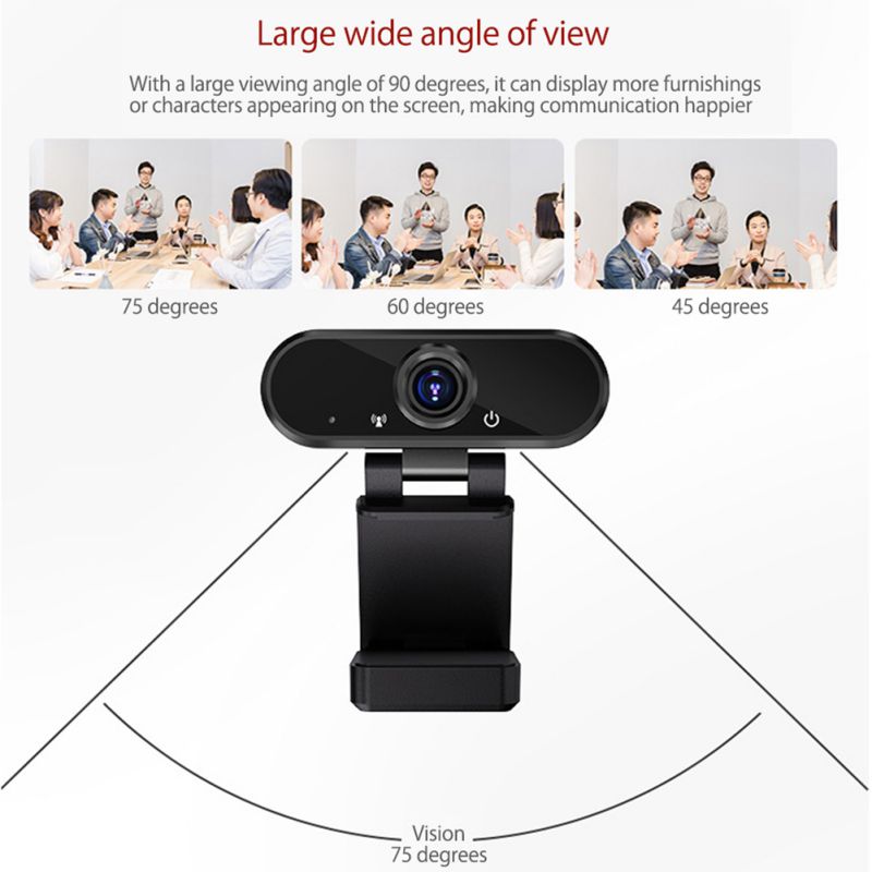 1080P HD Webcam Web Camera Built-in Microphone Auto Focus 90 ° Angle Of View Webcam Full Hd 1080p Camara Web Para Pc