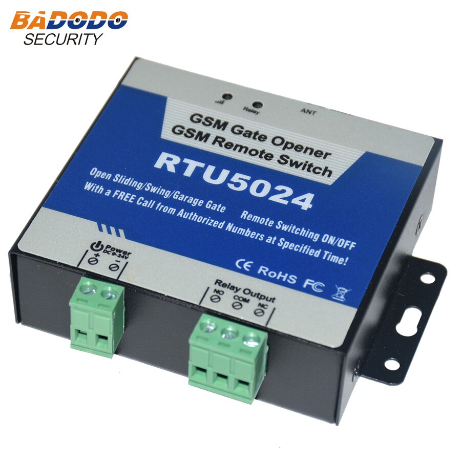 Badodo GSM interruptor de relé de apertura de puerta Control de acceso remoto portero automático inalámbrico por llamada gratis