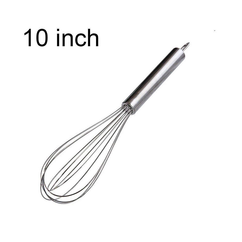 8/10/12 inch roestvrijstalen garde voor het roeren van eieren, handmatige eierklopper, keukenbakgerei, roombotergarde: 10