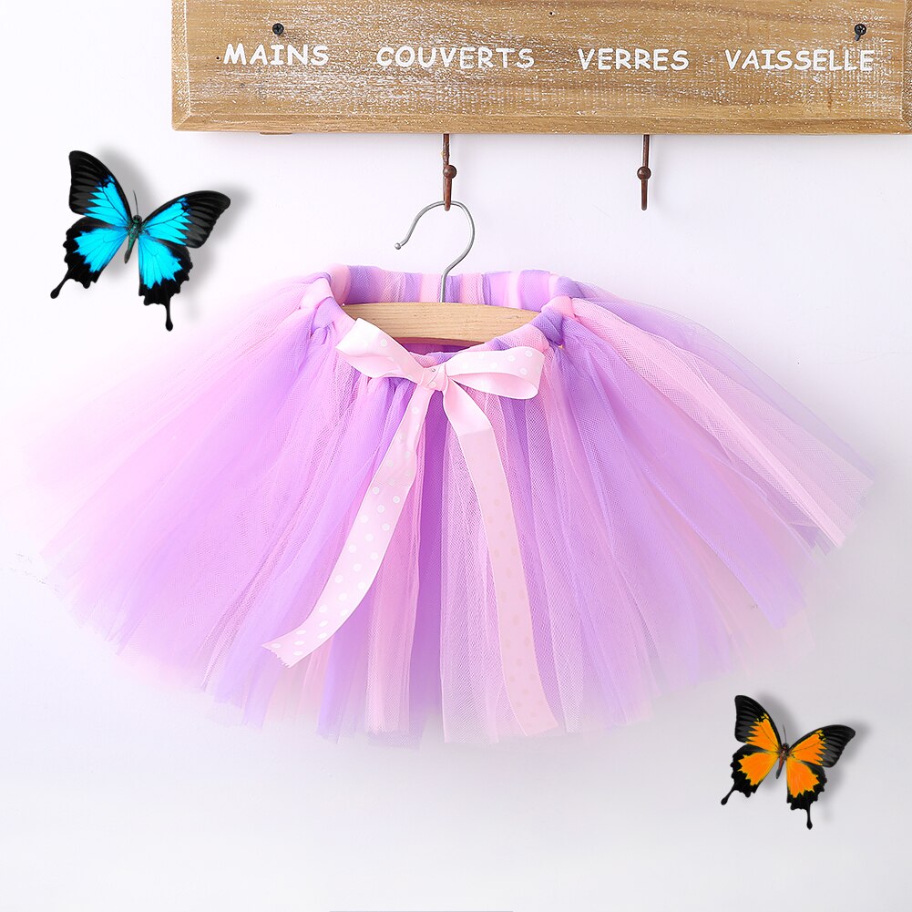 2T kids girl coloful glitter dance tutu skirt sequin with 3 layers tulle tutu toddler girl chiffon pettiskrit ball gown skirt: type 4 / 5