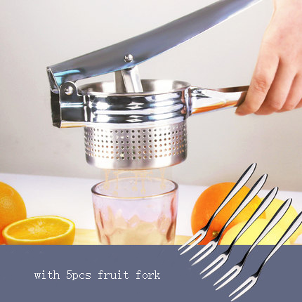 Spremiagrumi manuale in acciaio inossidabile melograno limone succo d&#39;arancia spremere fango pressa spremiagrumi a pressione manuale: round hole 2