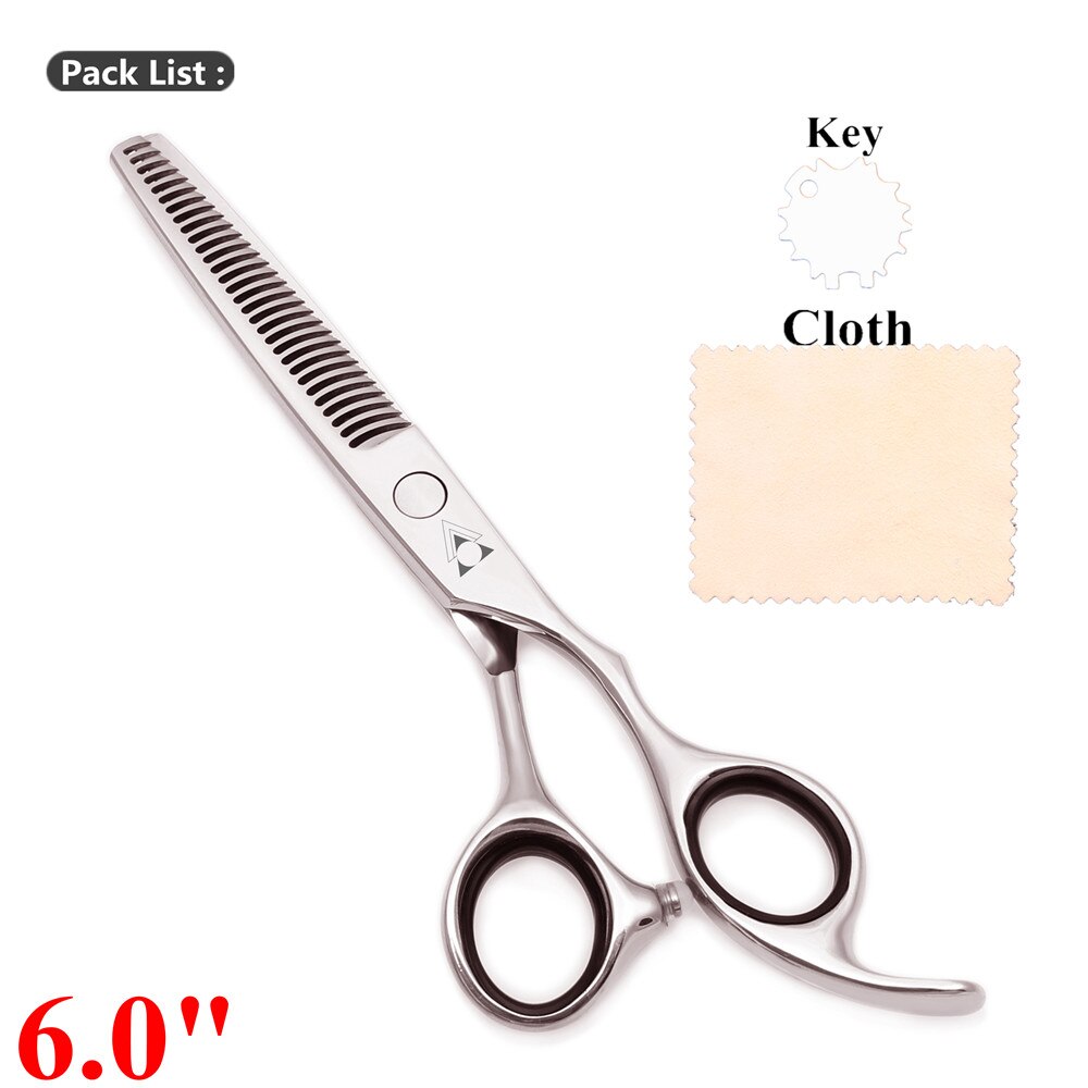 6.0 Professionele Haar Schaar Haar Knippen Schaar Dunner Kappersscharen 440C Kapper Gereedschap Kapper Scharen 2000 #: 2000 LJ Ya  6.0