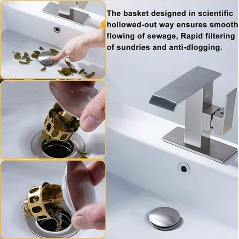Universal- Waschbecken Rebound Ablauf Filter Boden Ablauf Anti-Geruch Ventil Tiefe Wasser Dichtung T-Förmigen Schlecht Zubehör