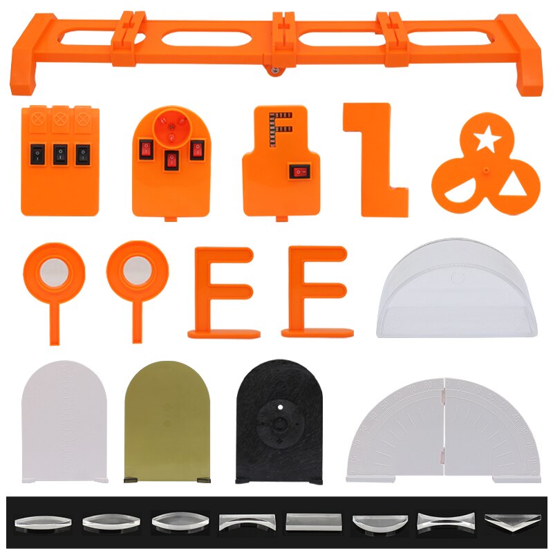 Student Physical Optics Experiment Kit Refraction of Light Pinhole Imaging Concave Lens Imaging Teaching Tools for Children