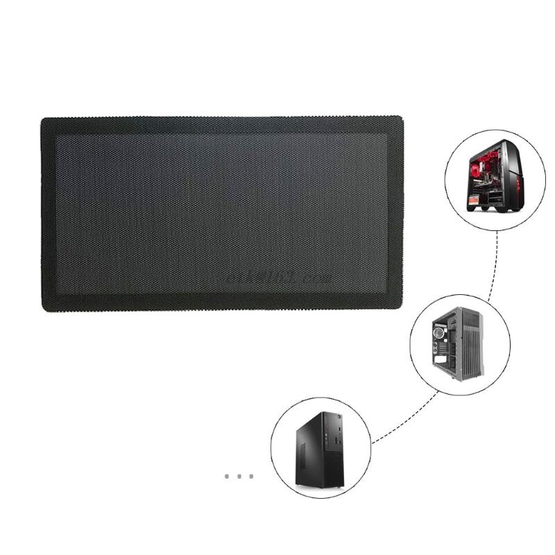Magnetico Polvere Filtro Antipolvere in PVC Della Rete Della Maglia Della Copertura Della Protezione per la Casa telaio PC computer Astuccio Ventola Di Raffreddamento Accessori 12x24CM