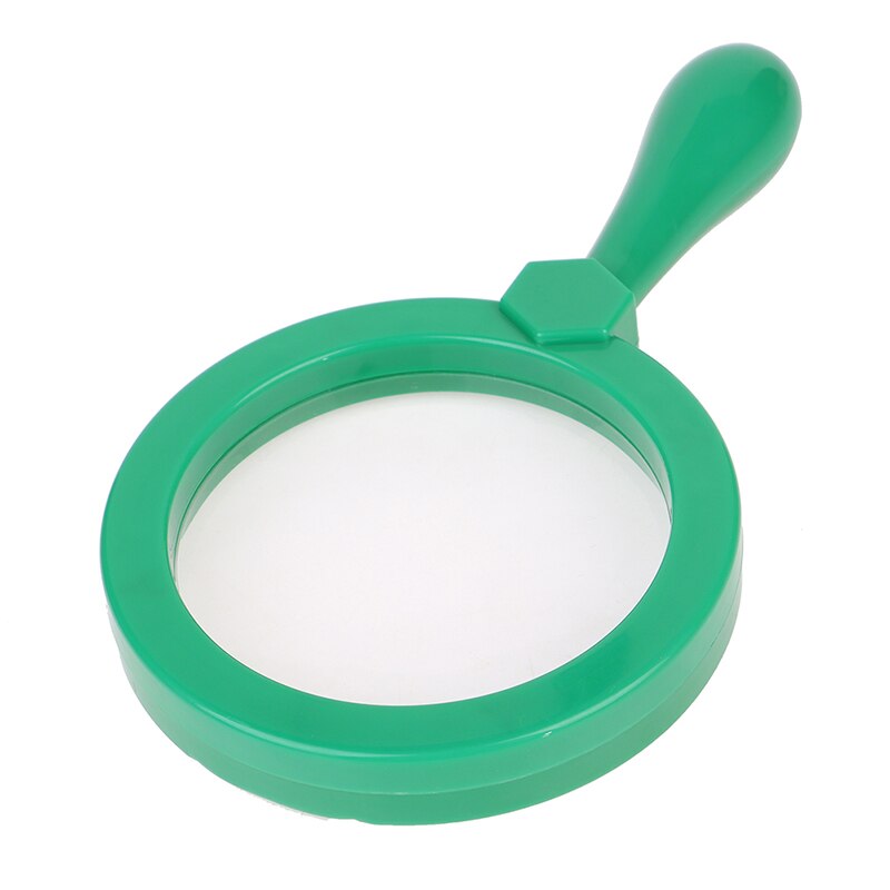 1PC Plastic Stand Magnifier Optical Lens Magnifying Glass Reading For Children: Green