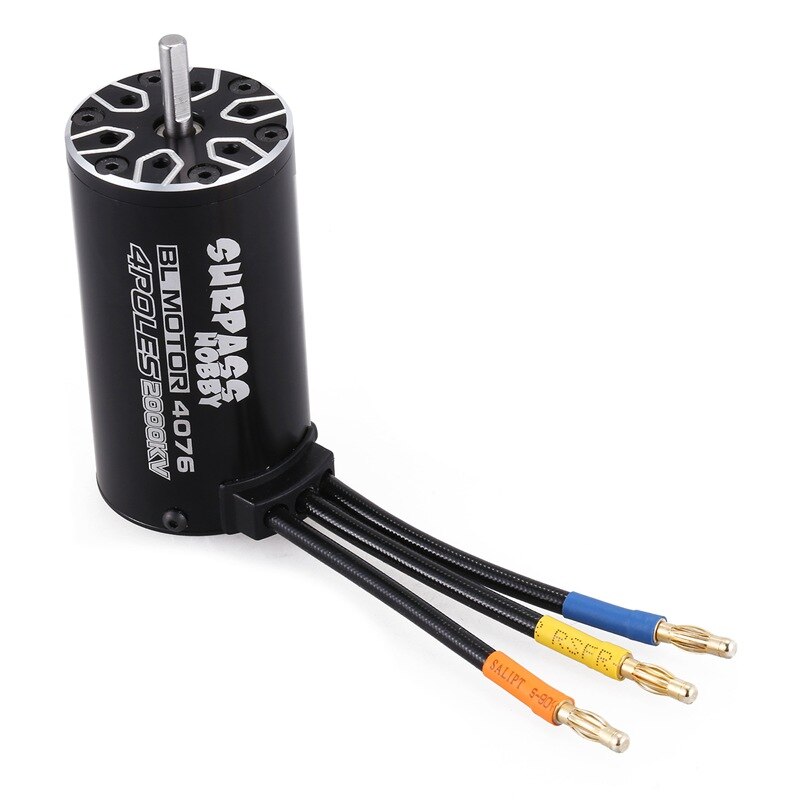 SURPASS HOBBY 4076 2000KV 135A 4P Sensorless Brushless Motor for 1/8 RC Monster Truck Car