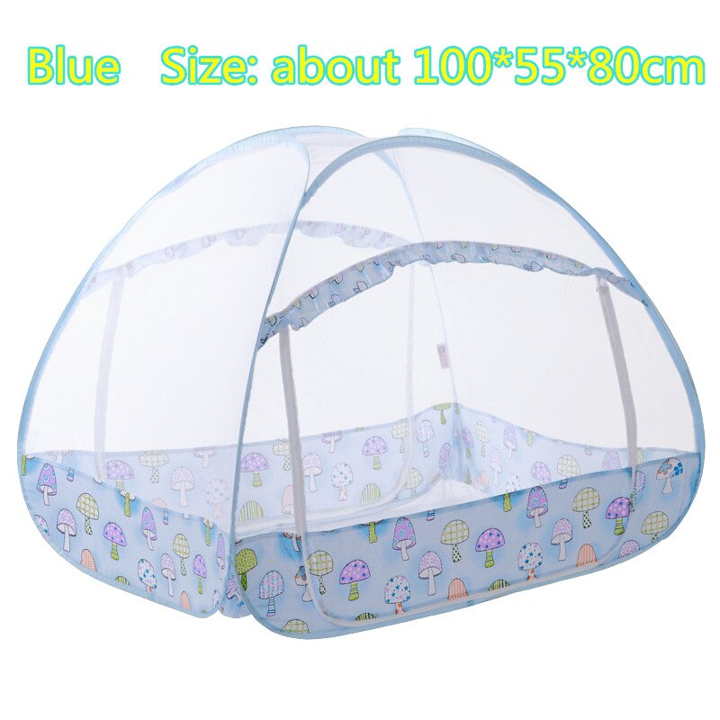 Blauwe babybedjes, klamboes, luifels, kinderbedjes, tenten, opvouwbare babybedjes, mongoolse yurts, netten voor kinderkamerdecoratie: Blauw 100 x 55 x 80cm