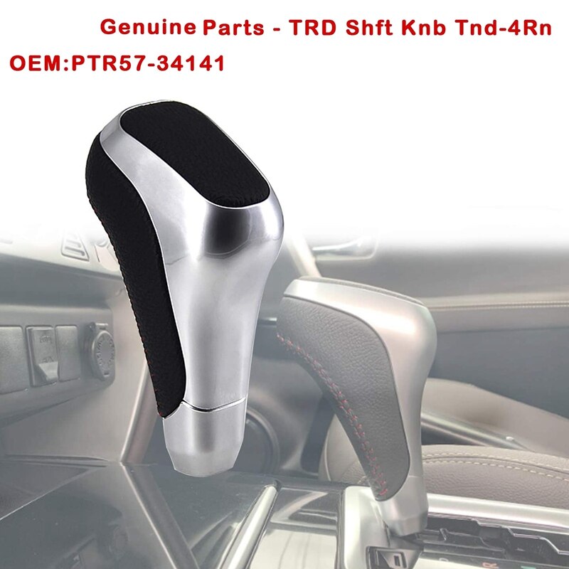 Car Leather Automatic Gear Shift Knob Shift Lever for Toyota TRD 4Runner Tacoma - Fortuner FJ150 PTR57-34141