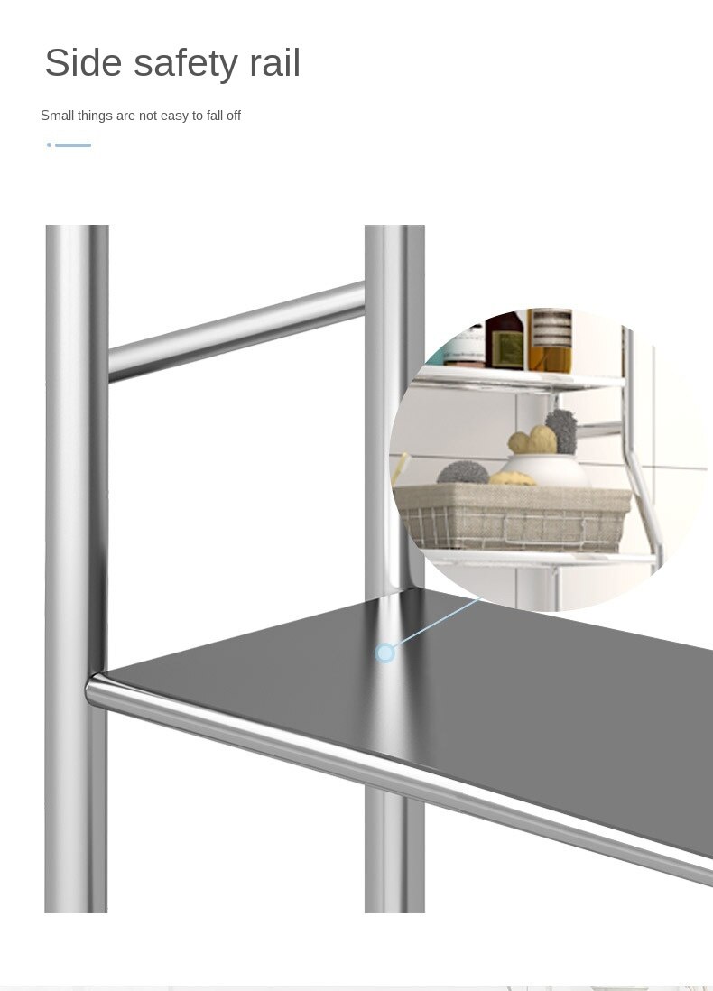 Stainless Steel Bathroom Storage Shelf Floor Stand Washing Machine Toilet Organizer Shower Floor Storage Towel Rack Soap Holder