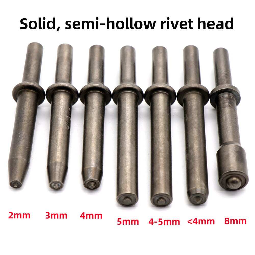 HIFESON Pneumatic Rivet Head Semi Hollow Solid Rivet Head Traffic Advertising Sign Rivet Head Pneumatic Hammer