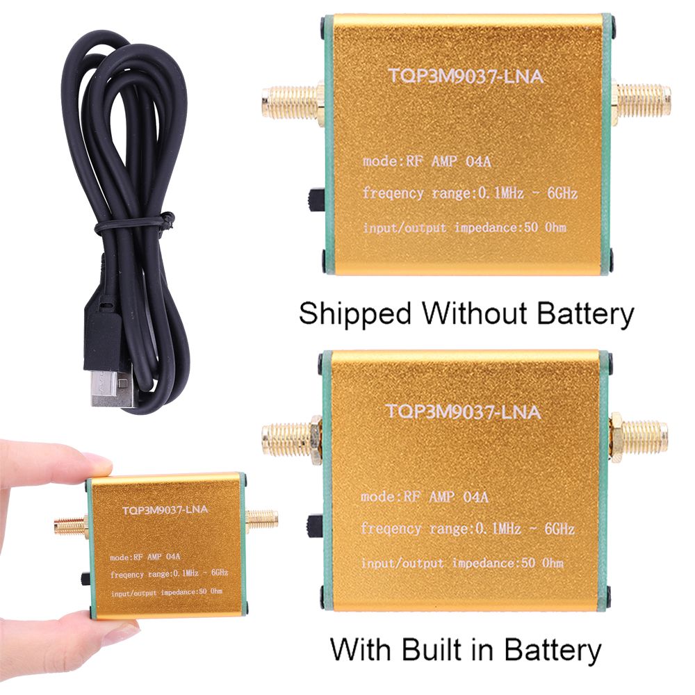 Przedwzmacniacz mocy LNA o wysokim wzmocnieniu 0,1 MHz-6 GHz Moduł wzmacniacza 20 dB Profesjonalny szeroki zakres częstotliwości do radia krótkofalowego FM