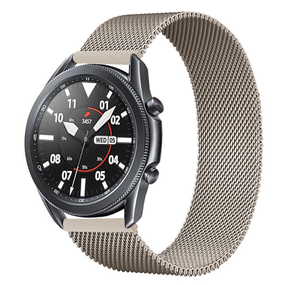 Correa Milanese Loop para Amazfit Bip S, correa de acero inoxidable para Samsung galaxy watch, 46mm gear s3, 20mm, 22mm, 18mm, 24mm, 23mm: Retro Gold / 23 mm