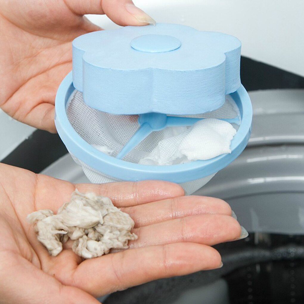 Flower Shape Washing Machine Hair Filter Bag Hair Remover Decontamination Laundry Wash Ball