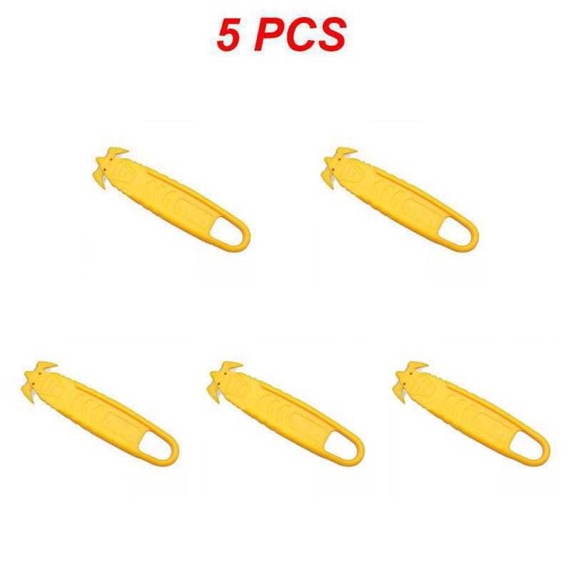 10/5/3/1Pc Safety Box Cutter Utility Mes Dubbelzijdig Mes Kartonnen Pakket Tape House Office Security Mes Tools: Rood