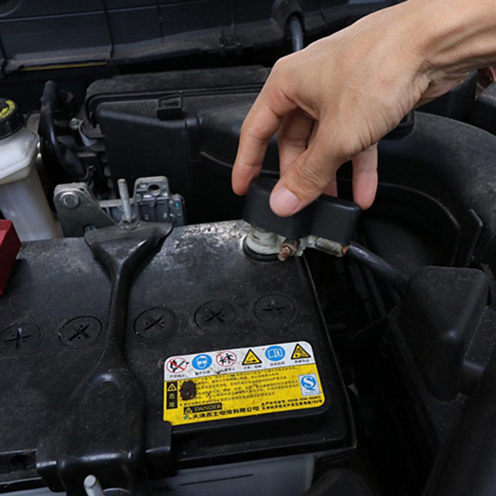 Bandeja de cubierta de Terminal de poste de electrodo negativo de baterías de coche ABS para Nissan Qashqai Dualis J10 -