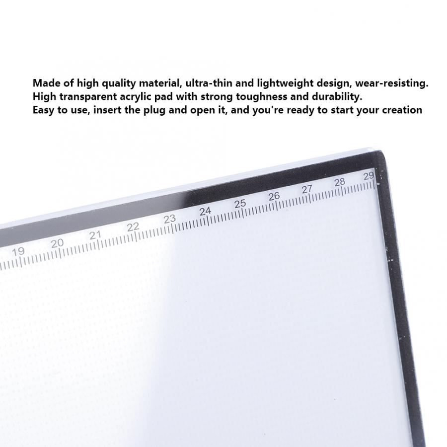 A4 led art board lys pad sporing tegnebord bord 3- mode dæmpning separat type led sporing board